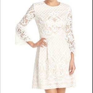 Eliza J lace dress.